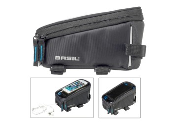 Basil taška na nosič Sport Design framebag 1l čierna, 19x11x11cm graphite,vodeodolná, 1 Ltr.