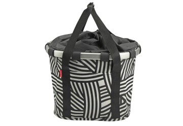 KLICKFIX taška na nosič Reisenthel 15l Zebra čierno-biela, 35x28x26cm