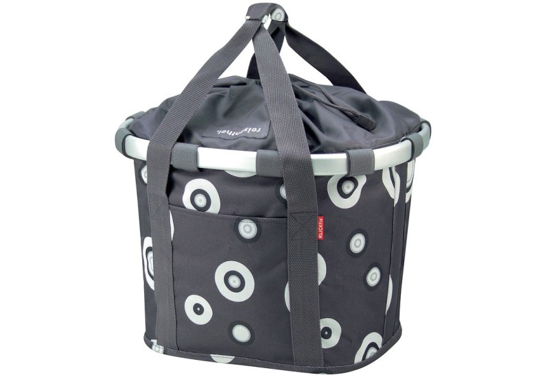 KLICKfix brašňa na riadidlá Reisenthel 15l vzorovaná šedá, 35x28x26cm antrazit, 35x28x26 cmm KLICKfix