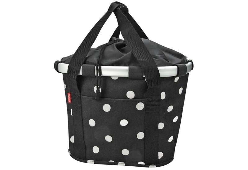 KLICKfix brašňa na riadidlá Reisenthel 15l vzorovaná čierna, 35x28x26cm čierna dots, 35x28x26cm, KLICKfix