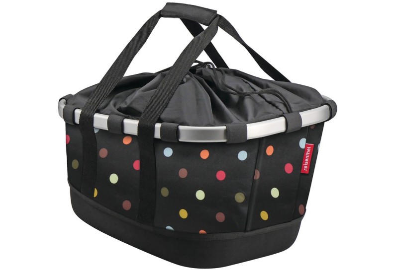 KLICKFIX brašňa na nosič Reisenthel GT 21l vzorovaná čierna, 33x42x27cm dots, 33x27x42cm, pro Racktime