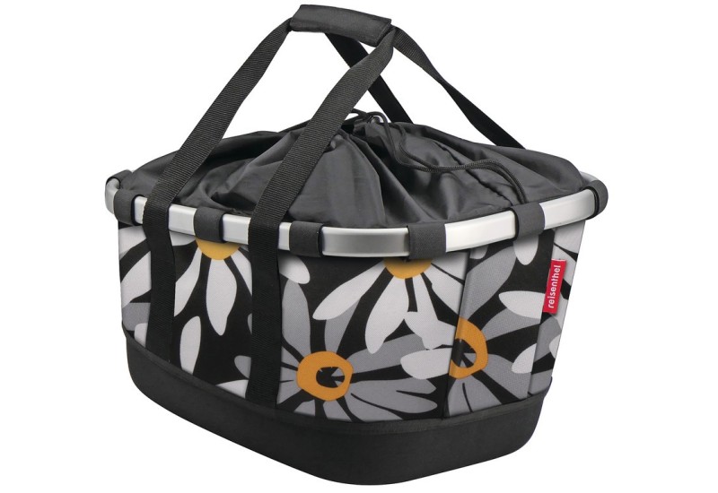 KLICKFIX brašňa na nosič Reisenthel GT 21l vzorovaná čierna, 33x42x27cm margarite, 33x27x42cm, pro Racktime