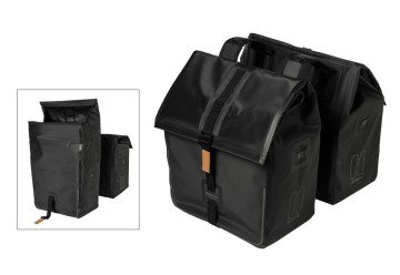 Basil brašňa na nosič Urban Dry Double Bag 50l čierna, 36x17x42cm 