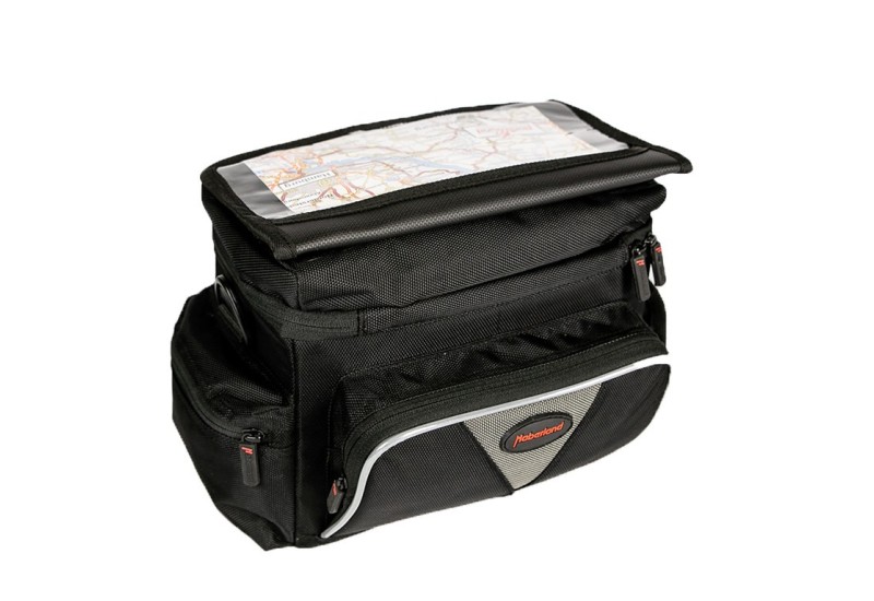 Haberland taška na riadidlá Maxi 8l čierna, 27x20x14cm