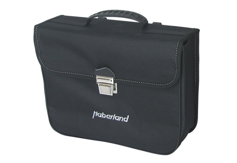 Haberland brašňa na nosič Single bag classic 10l čierna, 34x27x11cm