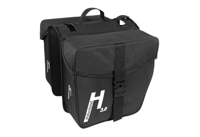 Haberland dvojitá brašňa na nosič Basic M 3.0 25L čierna, 31x31x12cm