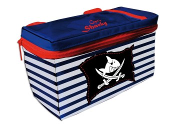 Capt`n Sharky detská taška na riadidlá červeno-modro-biela, 18x10x8cm