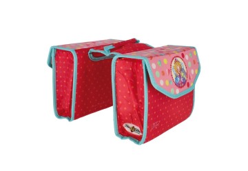 Princess Lillifee detská dvojitá brašňa na nosič rúžovo-modrá, 23x20x8cm