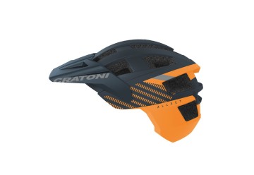 Cratoni cyklistická prilba AllSet Pro Jr., matná čierno-oranžová, Uni (52-57cm) 2023