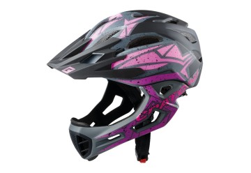 Cratoni cyklistická prilba C-Maniac Pro MTB, matná čierno-rúžovo-fialová, S/M (52-56cm) 2022