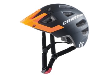 Cratoni cyklistická prilba Maxster Pro (Kid), čierna/matná oranžová, XS/S (46-51cm) 2022