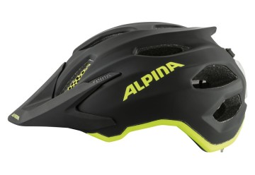Alpina cyklistická prilba Carapax Jr. Flash, čierna/matná neónovo žltá, S/M (51-56cm)