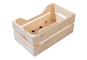 Racktime drevený box na bicykel Woodpacker 49x24,1x29,5cm, svetlohnedá