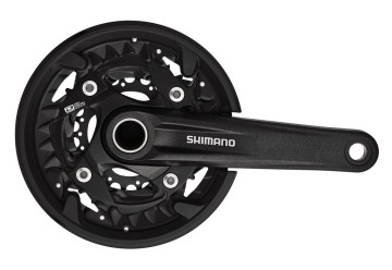 Shimano kľuky MT500 40/30/22 zubov 175mm FC-MT500 čierna, s krytom, pevná osa