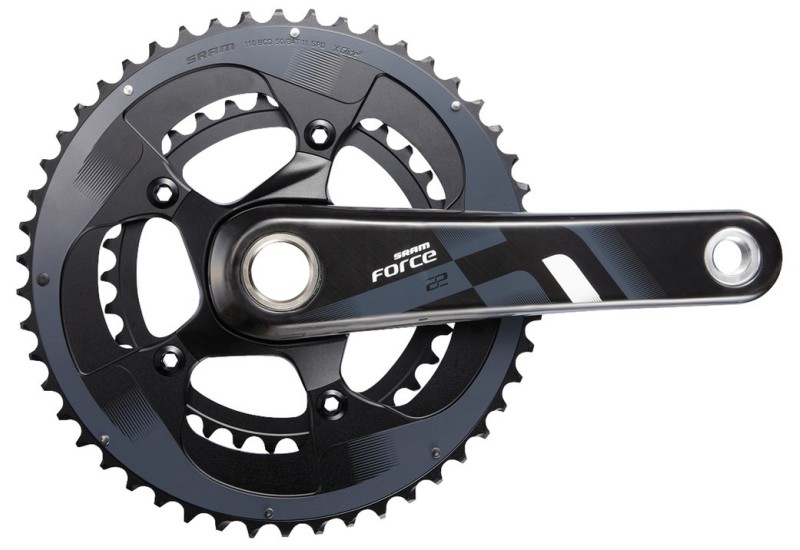 SRAM kľuky Force22 GXP 175mm 50-34 zubov Yaw, bez vnútorného ložiska