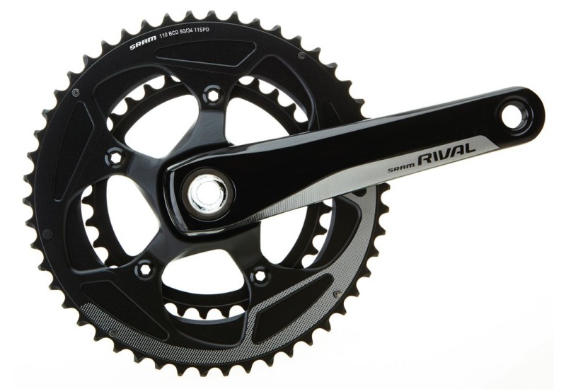 SRAM Kľuky Rival22 GXP 34-50z. Yaw 170mm čierna, 11-r., bez stredového zloženie