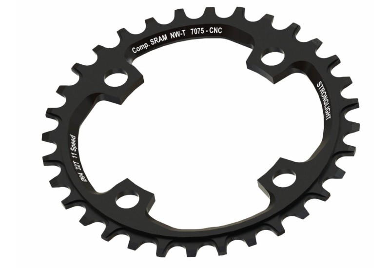 Prevodník Stronglight MTB Sram 1x11 pro X01 4-ram. 32Z závit čierna LK 94mm