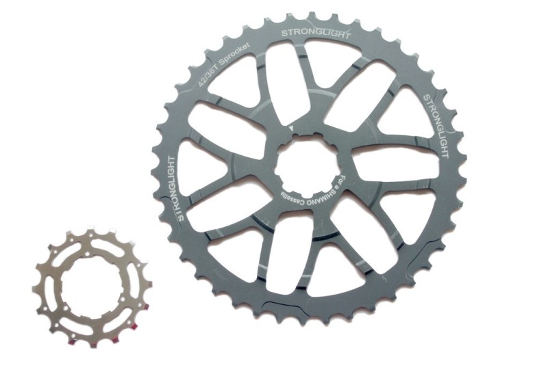 Stronglight súprava pastorkov kazeta Shimano, 42t/16t