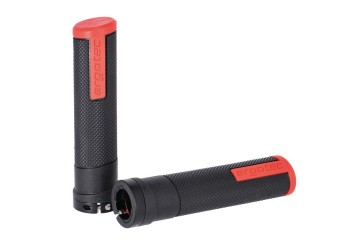 Humpert MTB-ATB-gripy Ergotec Porto Kraton/Al,130/130mm pro pár crn/červená
