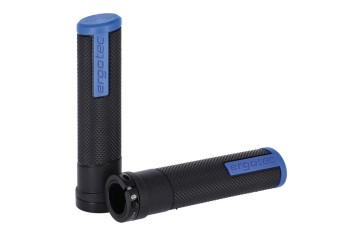 Humpert MTB-ATB-gripy Ergotec Porto Kraton/Al, 130/130mm pro pár crn/modrá