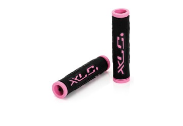 XLC gripy 'Dual Colour' GR-G07 čierna/ružová, 125 mm