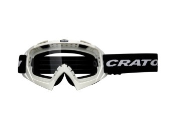 Cratoni MTB okuliare C-Rage biela lesk, sklo ciré