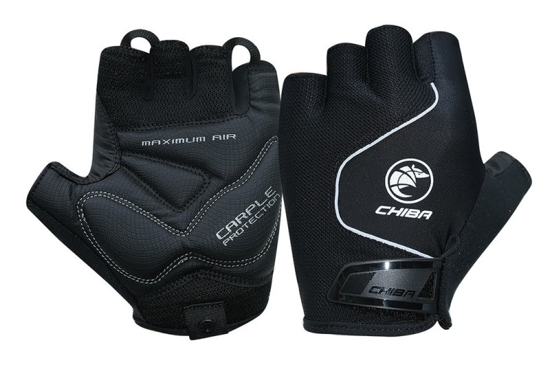 Chiba cyklistické rukavice Cool Air, veľ. XXL vel. XXL, čierna