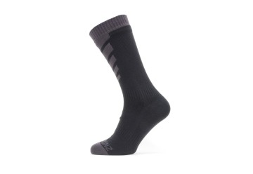 SealSkinz Ponožky Warm Weather MidLength vel.S (36-38) čierna/Å¡edÃ¡ vodeodolnÃ©