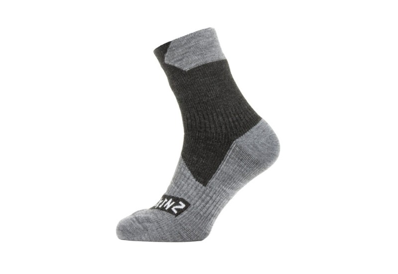SealSkinz Ponožky All Weather Ankle vel.XL (47-49)  čierna/Å¡edÃ¡