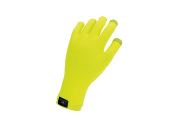 SealSkinz cyklistické rukavice Ultra Grip knitted, neon. žltá, veľ. M/9