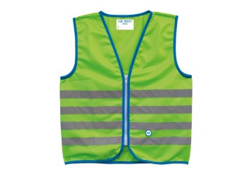Wowow Bezpečnostná vesta Fun Jacket pro deti zelená s reflexními pruhy vel.S