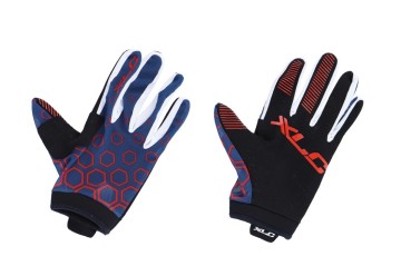 XLC cyklistické rukavice dlhoprsté MTB, červená, veľ. S