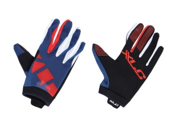 XLC cyklistické rukavice dlhoprsté MTB,modrá/červená, veľ. XXL