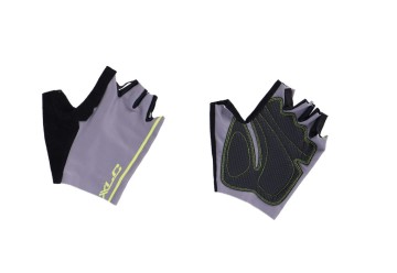 XLC cyklistické rukavice krátkoprsté, šedá/žltá, veľ. XXL