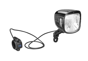 Busch&Müller LED predné svetlo IQ-XL, 300/250 Lux čierna pre E-Bike