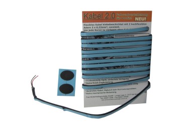 Import kabel svetla samolepiaci 2.0, 2 m a 2 koncové kusy