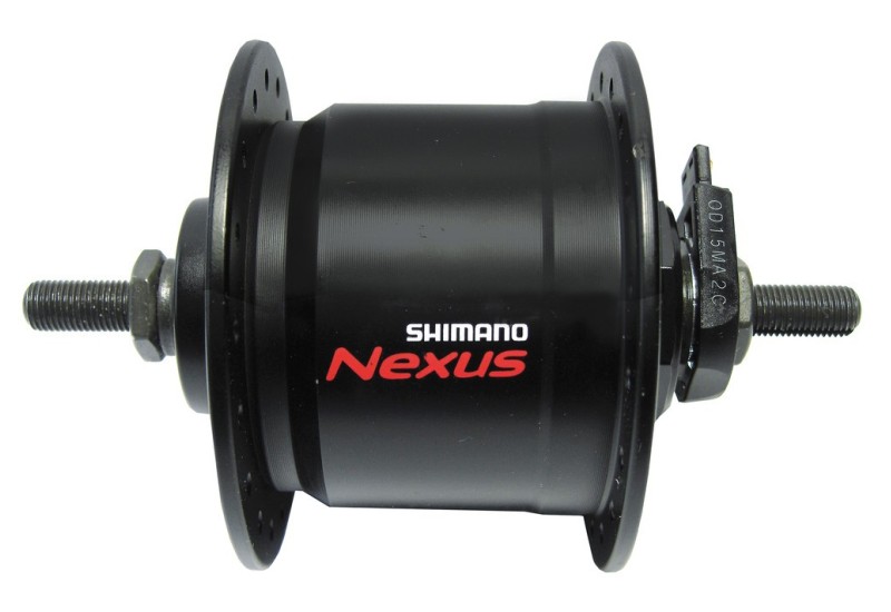 Shimano Náboj.dynamo predného kolesa Shimano DHC3000 100mm, 36 dier, čierna, pevná osa
