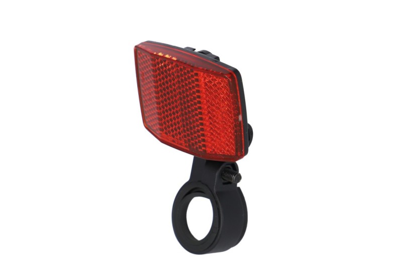 XLC zadná odrazka na sedlovku, schválené podla predpisov v DE, úchytné poutko, ir.uhol