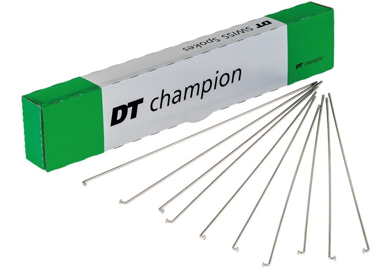 2210527601 21,71 Výplety DT Swiss Champion M 2x276mm Bal.100 ks, stríbrná, nerez, bez spojky 0 K dispozici SCH020276N0100 19