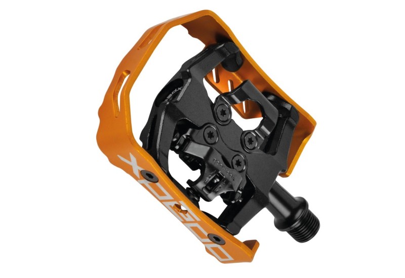 Xpedo Milo Combi MTB/Trekking platformové/nášľapové pedále XCF-13AC čierna/oranžová