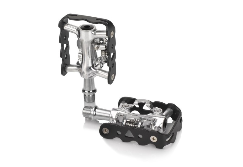 XLC PD-S20 MTB/City platformové/nášľapové pedále čiena/strieborná