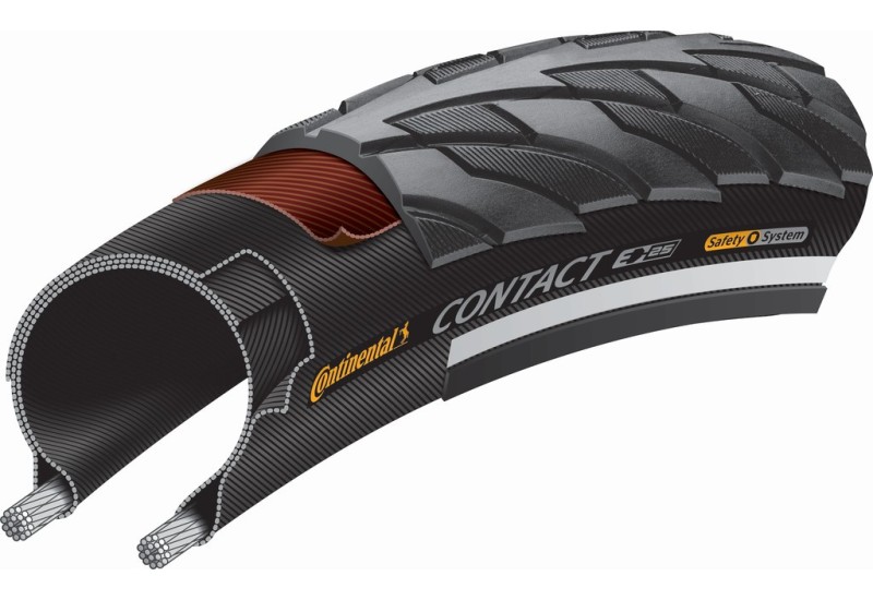 Continental plášť na bicykel Contact SafetySystem  20 x 1.75 (47-406), drôtené