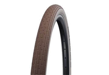 Schwalbe plášť na bicykel Fat Frank HS 375 26 x 2.35 (60-559), drôtené 26x2.35" 60-559 hnedá/biela Reflex Twin