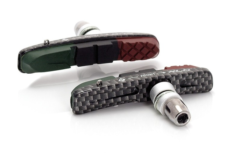 XLC Cartridge V-Brake brzdové doštičky BS-V10 4 dielna sada72 mm Carbonlook SB-Plus