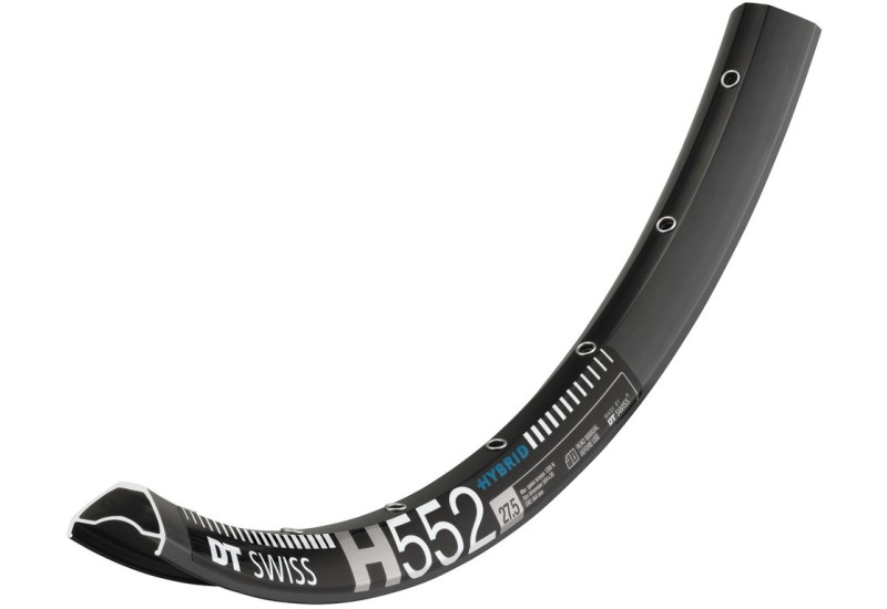 DT Swiss Ráfek H 552 27,5"/30mm čierna 584-30 prumer ventilu 6,5mm 28 dier