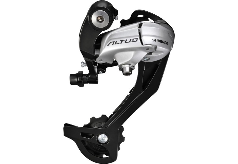 Menic Shimano Altus RD-M 370, 9-st., bez adaptéru, stríbrná
