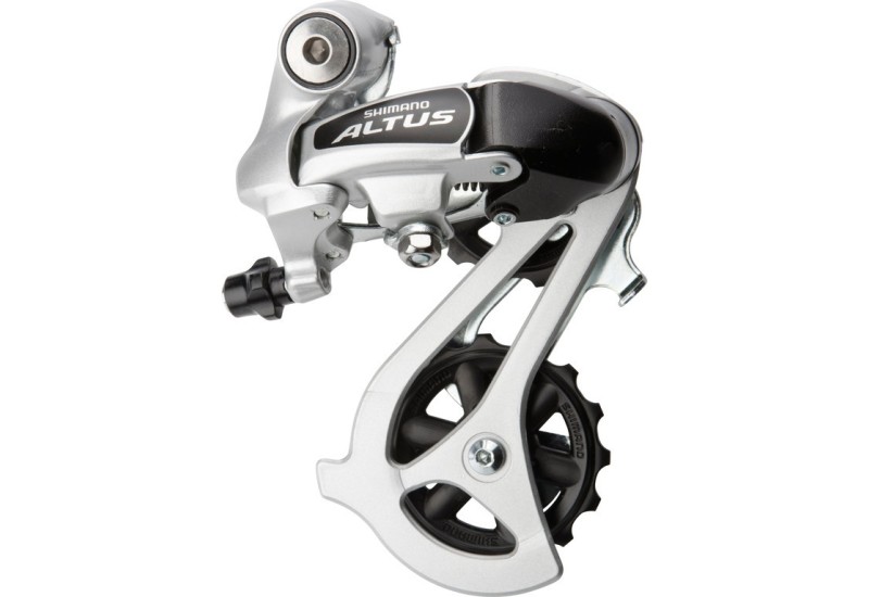 Shimano prehadzovačka Altus stríbrná RD-M 310, stredne dlhé ramienko, strieborná, pre 7-8 rýchlostí, ERDM310DS