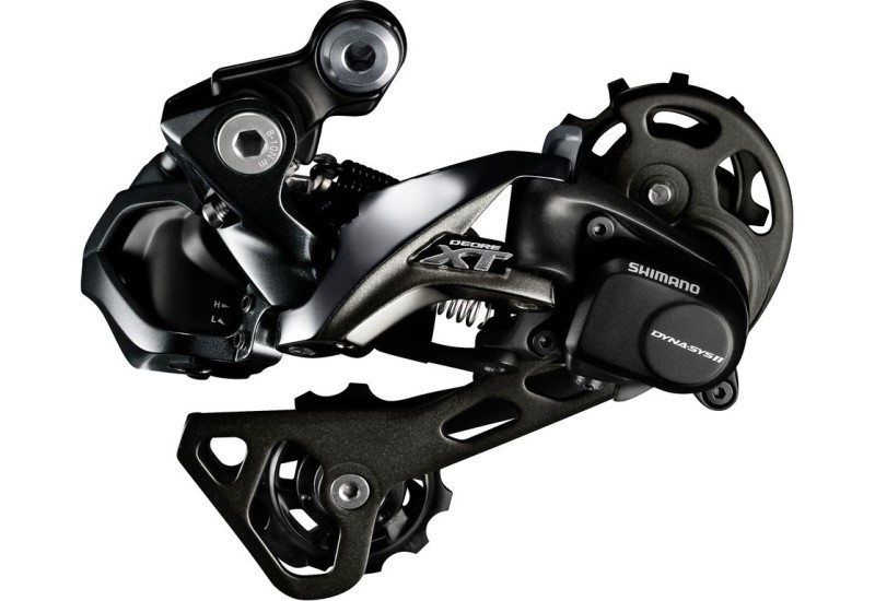 Shimano prehadzovačka Deore XT Di2, stredne dlhé ramienko, čierna, pre 11 rýchlostí, IRDM8050GS