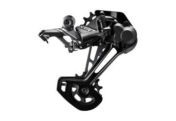 Shimano prehadzovačka XTR Shadow Plus, stredne dlhé ramienko, čierna/strieborná, pre 11-12 rýchlostí, IRDM9100GS