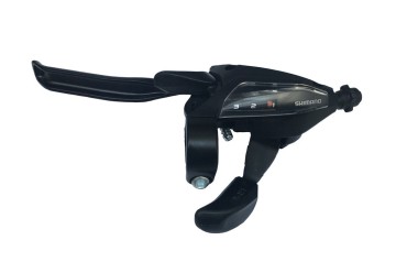 Shimano Rad+brzdová páčka ST-EF 500 4-prstá 3-st. levá,V-Brake,1800mm,čierna